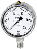 Glyzerinmanometer, CrNi-Stahl-Ausführung - 233.30